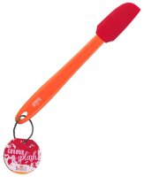 Teigschaber Colour Splash schmal 27 cm rot