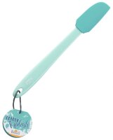 Teigschaber Colour Splash schmal 27 cm türkis