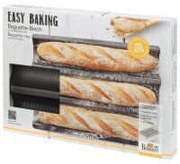 Birkmann, Easy Baking, Baguette-Blech 3-fach, 38,5 x 28 cm