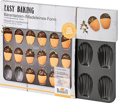 Birkmann, Easy Baking, Bärentatzen/Madeleines 45 x 28cm