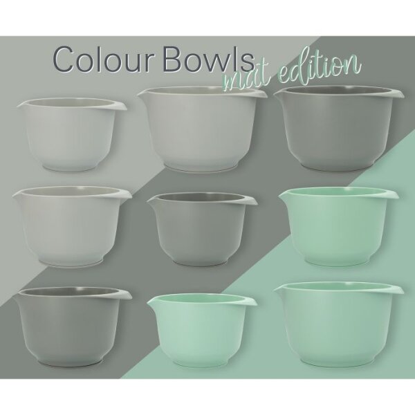 Colour Bowls Rühr- Servierschüssel 4 l matt stein