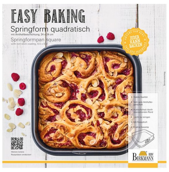 Birkmann, Easy Baking, Springform Quadratisch, 24 x 24cm