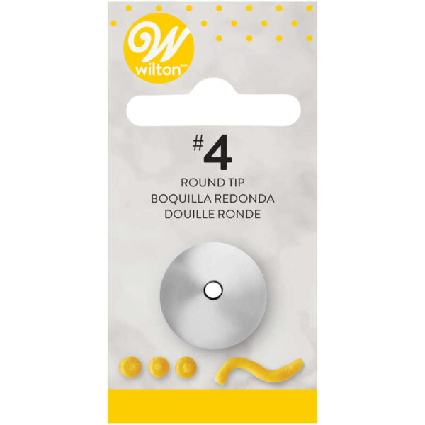 Wilton Decorating Tip #004 Round Carded