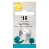 Wilton Decorating Tip #018 Open Star Carded