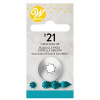 Wilton Decorating Tip #021 Open Star Carded