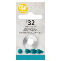 Wilton Decorating Tip #32 Open Star Carded