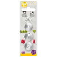 Wilton Decorating Tip Set #104, #352, #224