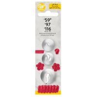 Wilton Decorating Tip Set Left Handed #59L, #97L, #116L