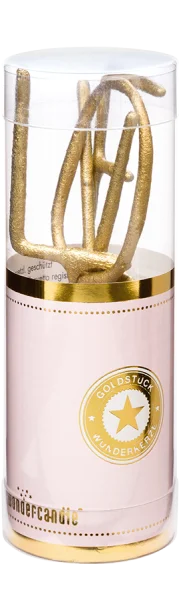 Wondercandle Gold LOVE