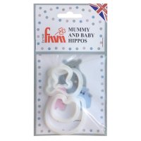 FMM Mummy &amp; Baby Hippo Cutter Set/4