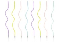 PartyDeco Candles Swirl Color Set/8