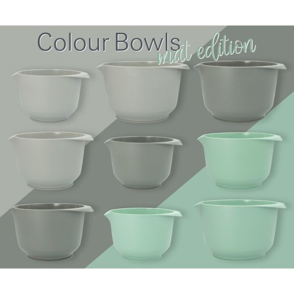 Colour Bowls R&uuml;hr- Serviersch&uuml;ssel 4 l matt grau
