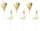 PartyDeco Candle Lovely Swan Set/6