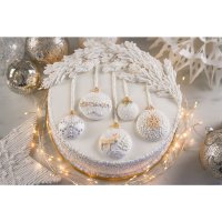 Karen Davies Silicone Mould - Christmas Baubles Mould