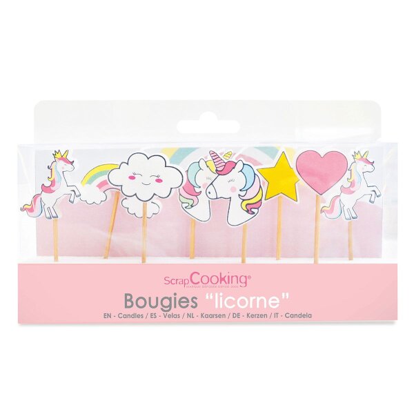 Scrapcooking Candles Einhorn Set/8