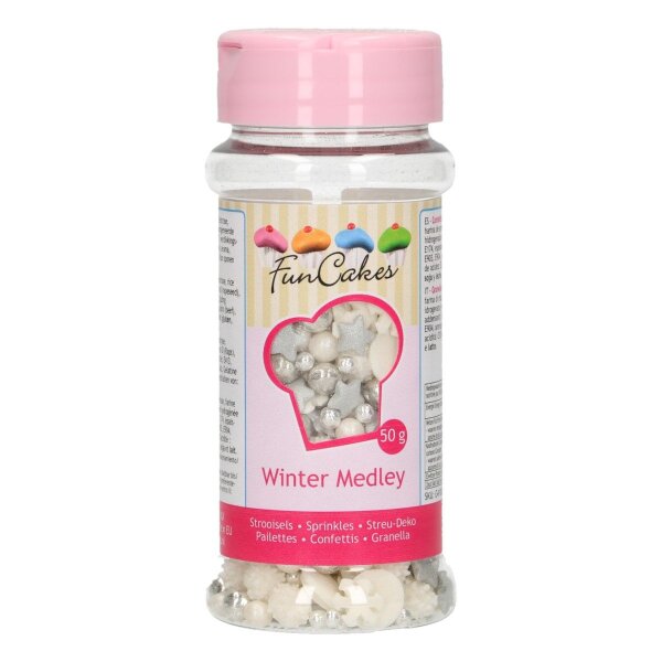 FunCakes Sprinkle Medley -Silver Chic- 65g