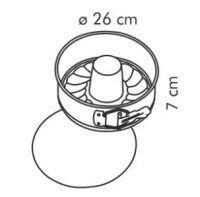 Tescoma Spring-Tortenform DEL&Iacute;CIA &oslash; 26 cm, mit Haube