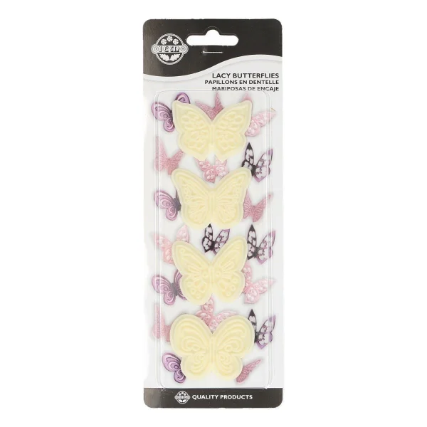 JEM Fantasy Butterflies Cupcake Tops Set/4