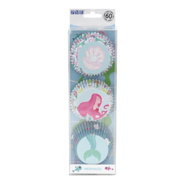 PME Foil Baking Cups Mermaids Pkg/60