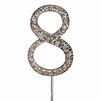 Cake Topper Diamond Number 8