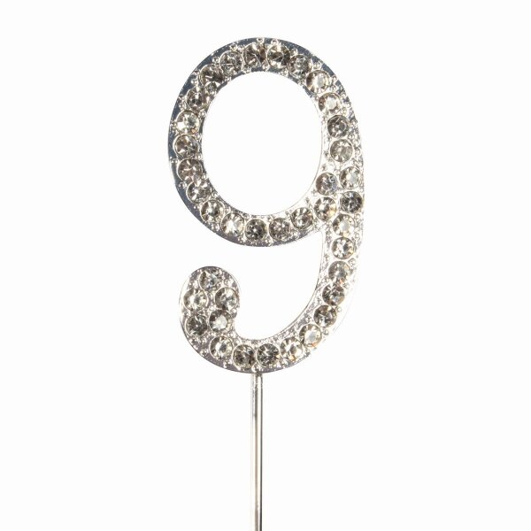 Cake Topper Diamond Number 9