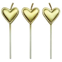 PME Candles Gold Hearts Pkg/8