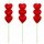 PME Candles Red Hearts Set/8
