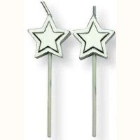 PME Candles Silver Stars 8/Pkg