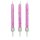 PME Candles Glitter Pink with Holders Pkg/10