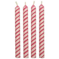 PME Candles Striped Pink Pkg/24