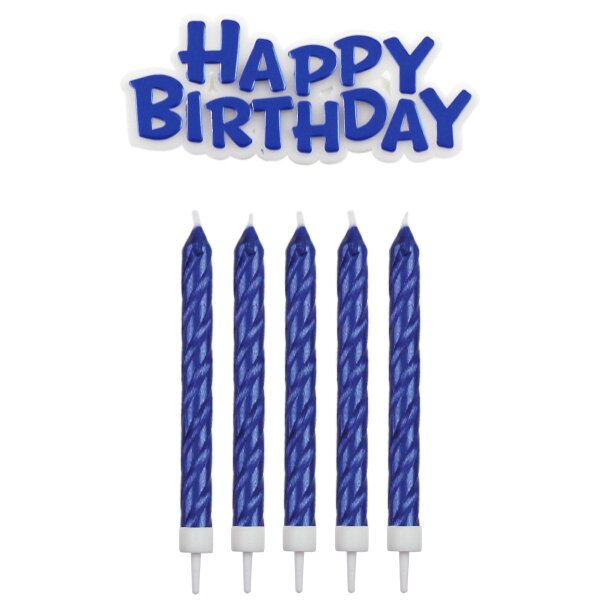 PME Candles &amp; Happy Birthday Blue pkg/17