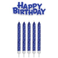 PME Candles &amp; Happy Birthday Blue pkg/17