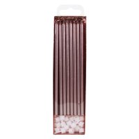 PME Extra Tall Candles Rose Gold 18 cm pk/16
