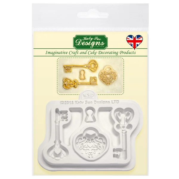 Katy Sue Mold Decorative Keys & Locket
