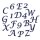 FMM Alphabet & Numbers Tappits Script Italic Upper Case