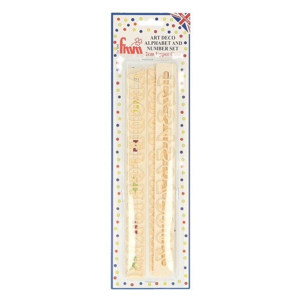 FMM Alphabet & Numbers Tappits Art Deco Upper Case