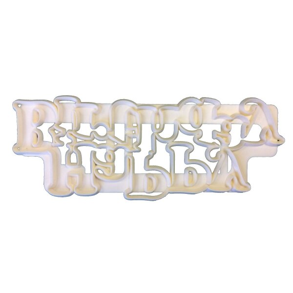 FMM Curved Words Cutter Happy Birthday