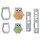 FMM Mummy & Baby Owl Cutter Set/4