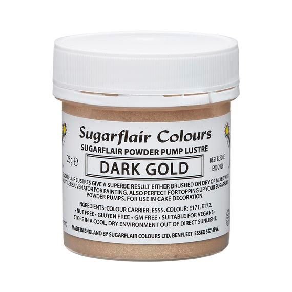 Sugarflair Pump Refill -Dark Gold- 25g