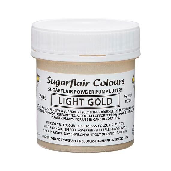 Sugarflair Pump Refill -Light Gold- 25g