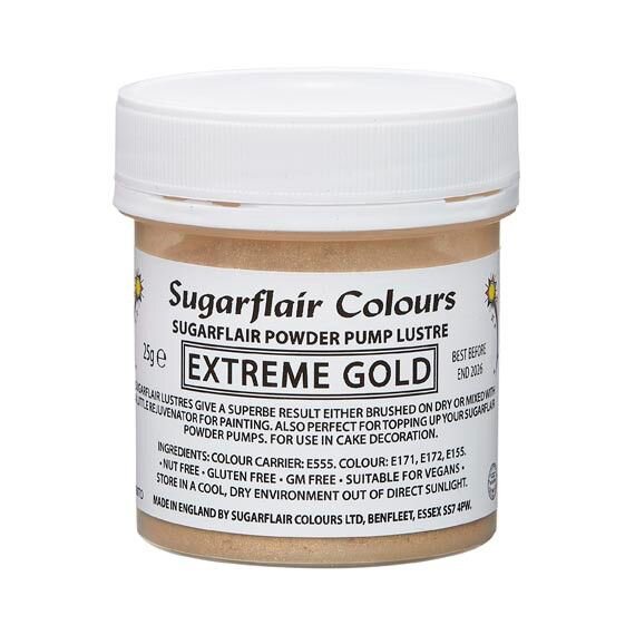 Sugarflair Pump Refill -Extreme Gold- 25g