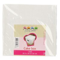 FunCakes Tortenschachtel -Blanco 25.5 x 25.5 x 25cm- Pkg/1