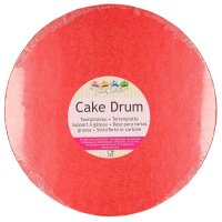 FunCakes Cake Drum Round Ø 30,5 cm Red