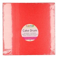 FunCakes Cake Drum Square 30,5 x 30,5 cm Red