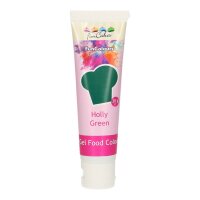 FunCakes Edible FunColours Gel - Holly Green 30g