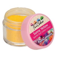 FunCakes Edible FunColours Sparkle Dust - Sunny Yellow