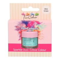 FunCakes Edible FunColours Sparkle Dust - Mint Green