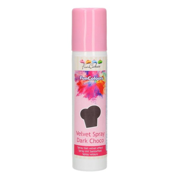 FunCakes Velvet Spray - Dark Choco - 100ml