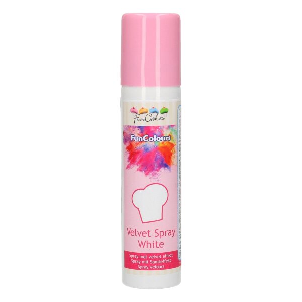 FunCakes Velvet Spray - White - 100 ml