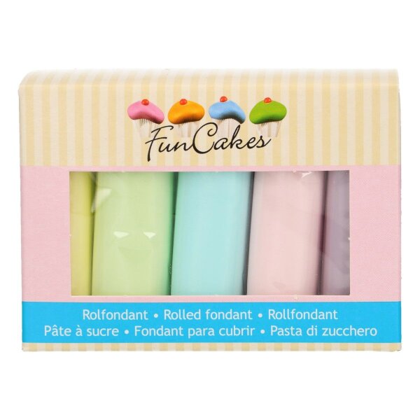 FunCakes Fondant Multipack -Pastel- -5x100g-